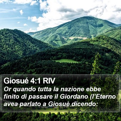 Giosué 4:1 RIV Bible Verse Image