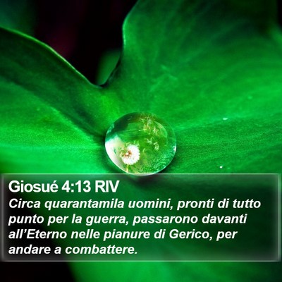 Giosué 4:13 RIV Bible Verse Image