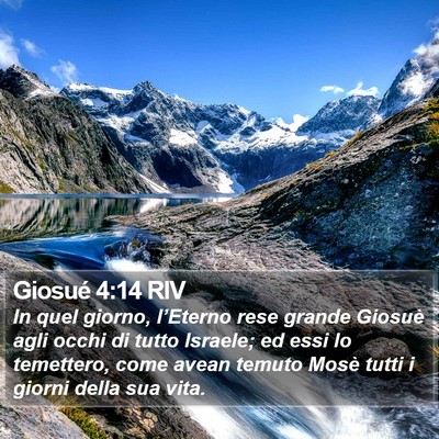 Giosué 4:14 RIV Bible Verse Image