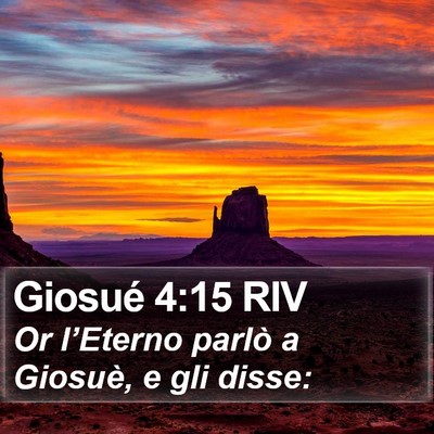 Giosué 4:15 RIV Bible Verse Image