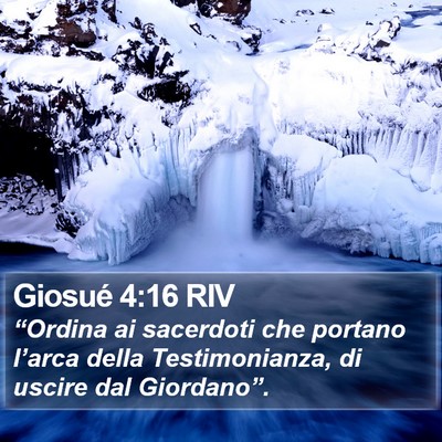 Giosué 4:16 RIV Bible Verse Image