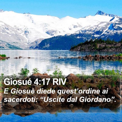 Giosué 4:17 RIV Bible Verse Image