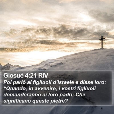 Giosué 4:21 RIV Bible Verse Image