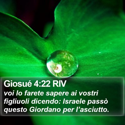 Giosué 4:22 RIV Bible Verse Image