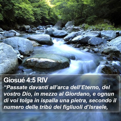 Giosué 4:5 RIV Bible Verse Image