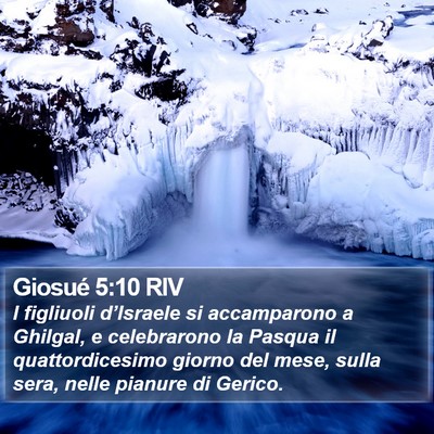 Giosué 5:10 RIV Bible Verse Image