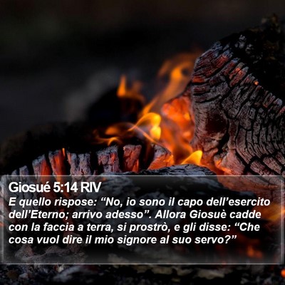 Giosué 5:14 RIV Bible Verse Image