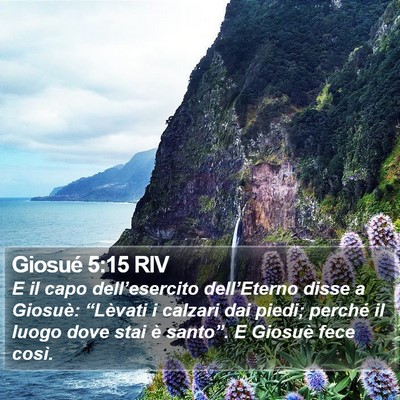 Giosué 5:15 RIV Bible Verse Image