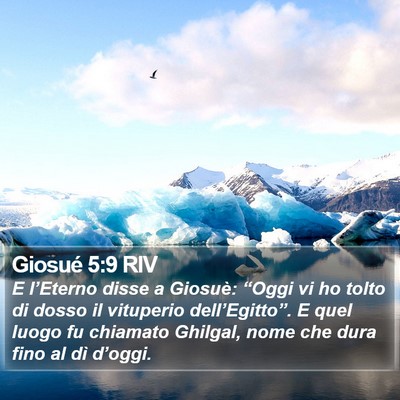 Giosué 5:9 RIV Bible Verse Image