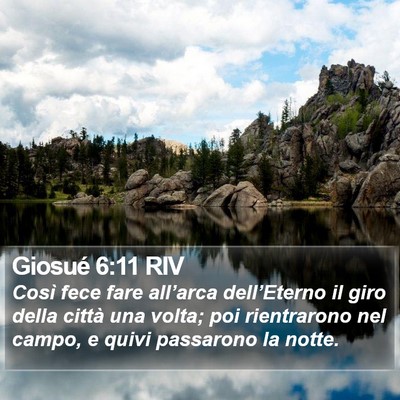 Giosué 6:11 RIV Bible Verse Image