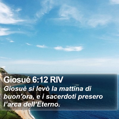 Giosué 6:12 RIV Bible Verse Image