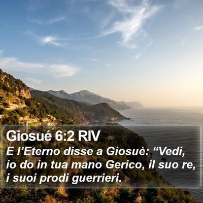 Giosué 6:2 RIV Bible Verse Image