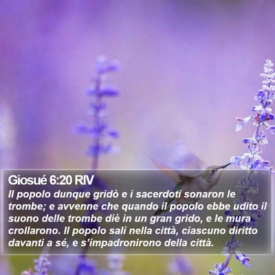 Giosué 6:20 RIV Bible Verse Image