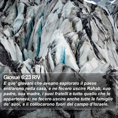 Giosué 6:23 RIV Bible Verse Image