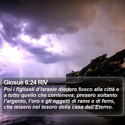Giosué 6:24 RIV Bible Verse Image