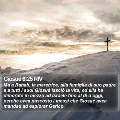 Giosué 6:25 RIV Bible Verse Image