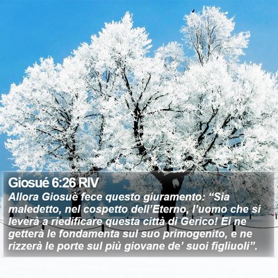 Giosué 6:26 RIV Bible Verse Image