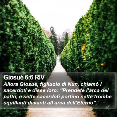 Giosué 6:6 RIV Bible Verse Image