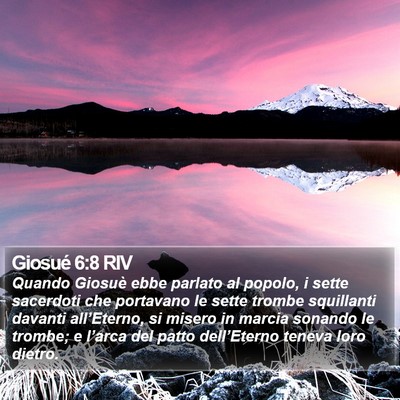 Giosué 6:8 RIV Bible Verse Image