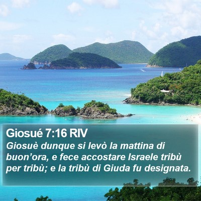 Giosué 7:16 RIV Bible Verse Image