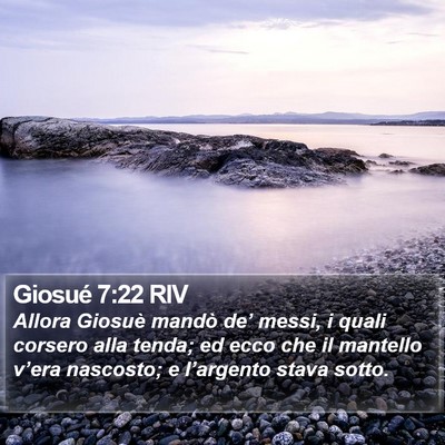 Giosué 7:22 RIV Bible Verse Image