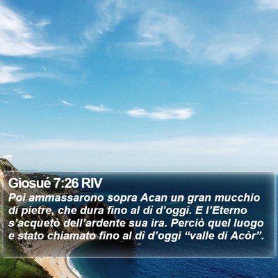 Giosué 7:26 RIV Bible Verse Image