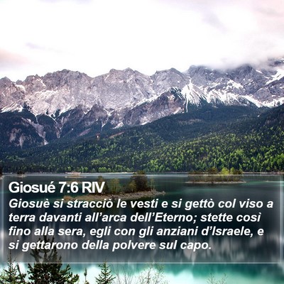 Giosué 7:6 RIV Bible Verse Image