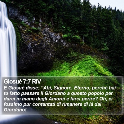 Giosué 7:7 RIV Bible Verse Image