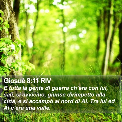 Giosué 8:11 RIV Bible Verse Image