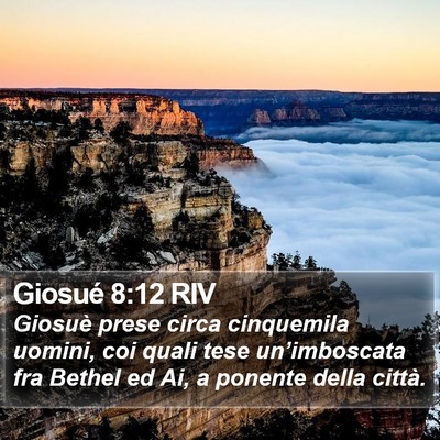 Giosué 8:12 RIV Bible Verse Image