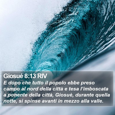 Giosué 8:13 RIV Bible Verse Image