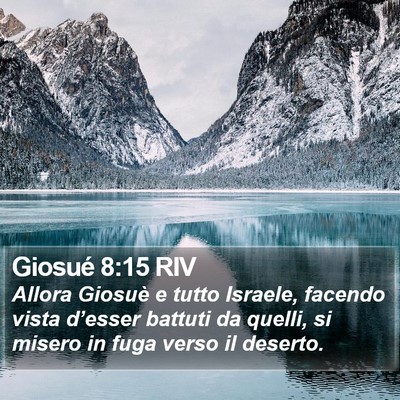 Giosué 8:15 RIV Bible Verse Image