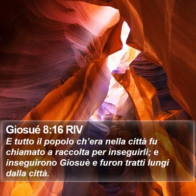 Giosué 8:16 RIV Bible Verse Image
