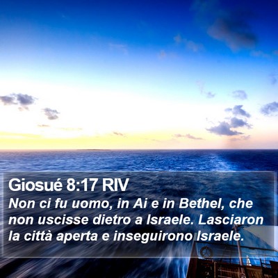 Giosué 8:17 RIV Bible Verse Image