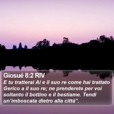 Giosué 8:2 RIV Bible Verse Image