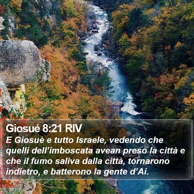 Giosué 8:21 RIV Bible Verse Image