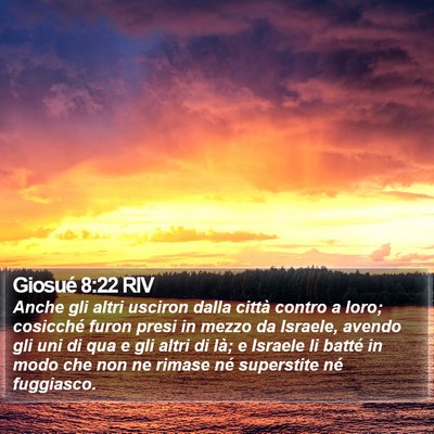 Giosué 8:22 RIV Bible Verse Image