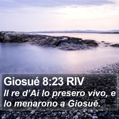 Giosué 8:23 RIV Bible Verse Image