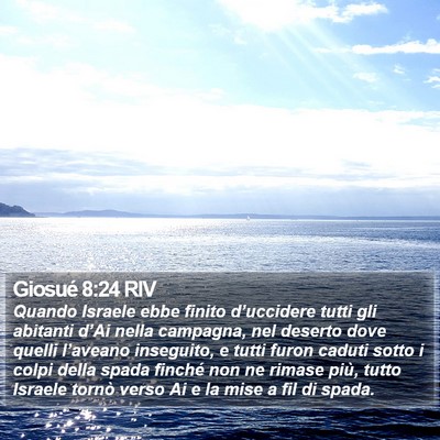 Giosué 8:24 RIV Bible Verse Image