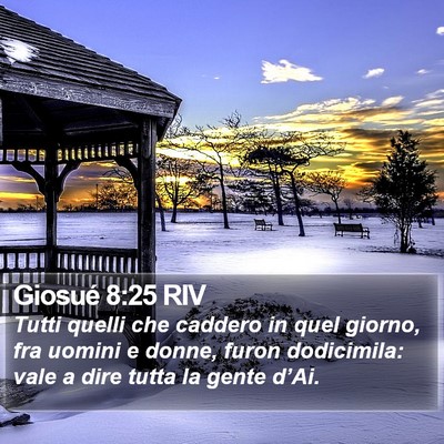 Giosué 8:25 RIV Bible Verse Image