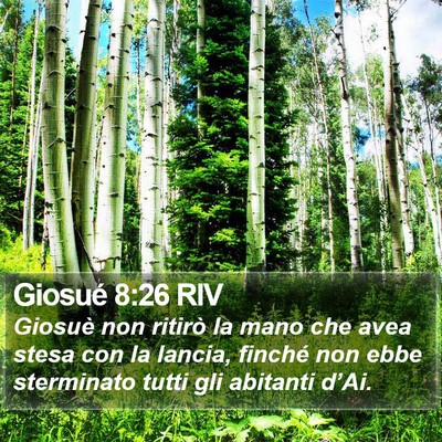 Giosué 8:26 RIV Bible Verse Image