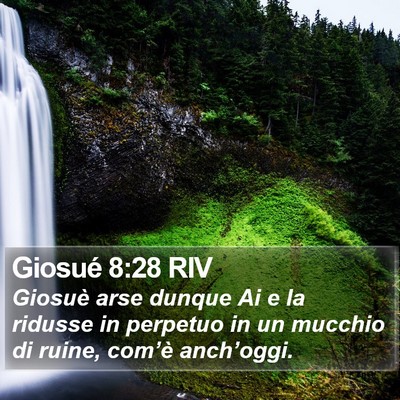 Giosué 8:28 RIV Bible Verse Image