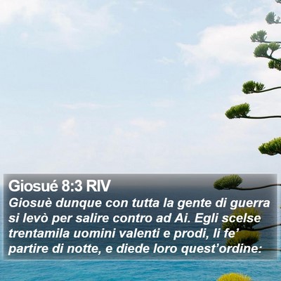 Giosué 8:3 RIV Bible Verse Image
