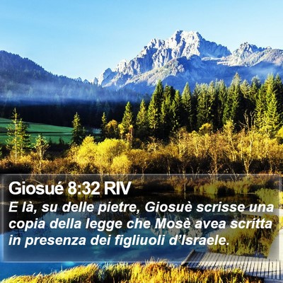 Giosué 8:32 RIV Bible Verse Image