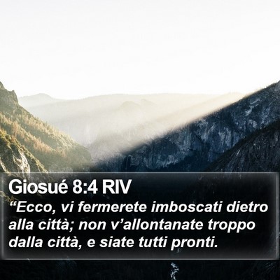 Giosué 8:4 RIV Bible Verse Image