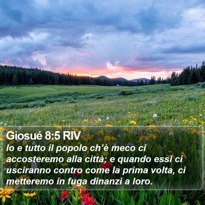 Giosué 8:5 RIV Bible Verse Image