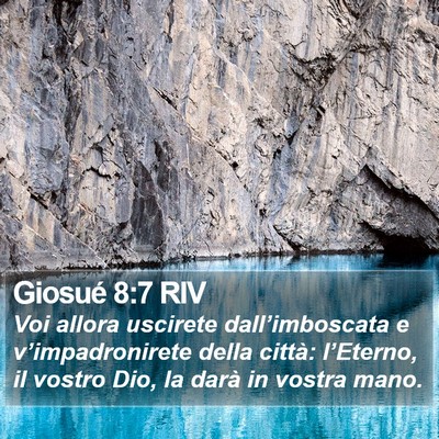 Giosué 8:7 RIV Bible Verse Image