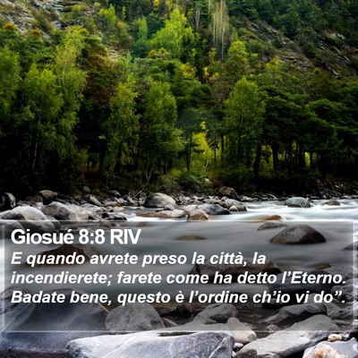Giosué 8:8 RIV Bible Verse Image