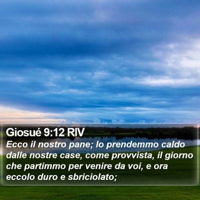 Giosué 9:12 RIV Bible Verse Image