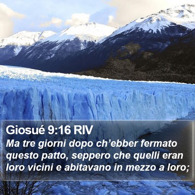 Giosué 9:16 RIV Bible Verse Image